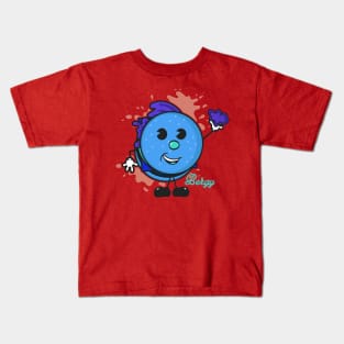 Pop Art for Kids | Bergy | Blue Kids T-Shirt